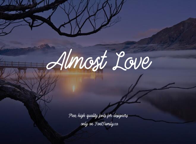 Almost Love Font