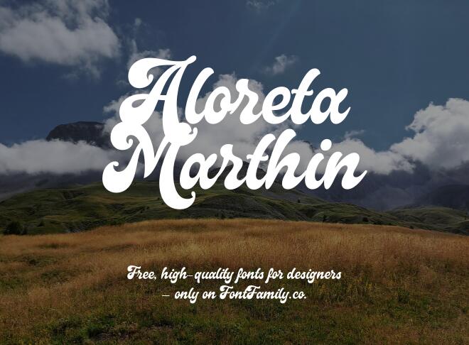 Aloreta Marthin Font