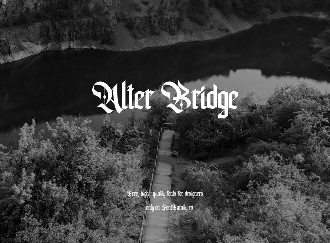 Alter Bridge Font