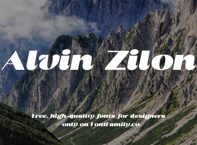 Alvin Zilon Font