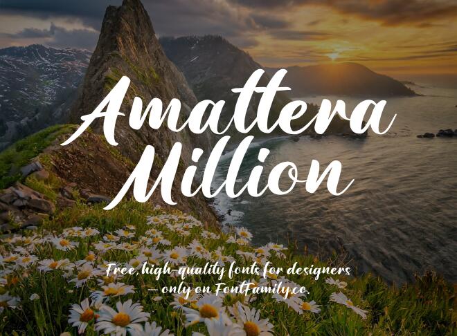 Amattera Million Font