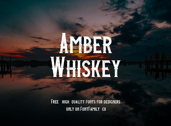Amber Whiskey Font