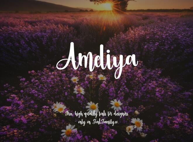 Ameliya Font