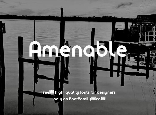 Amenable Font