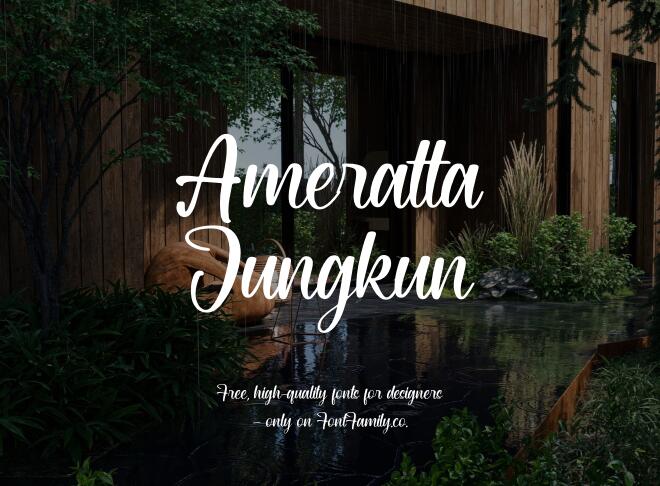 Ameratta Jungkun Font