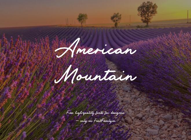 American Mountain Font