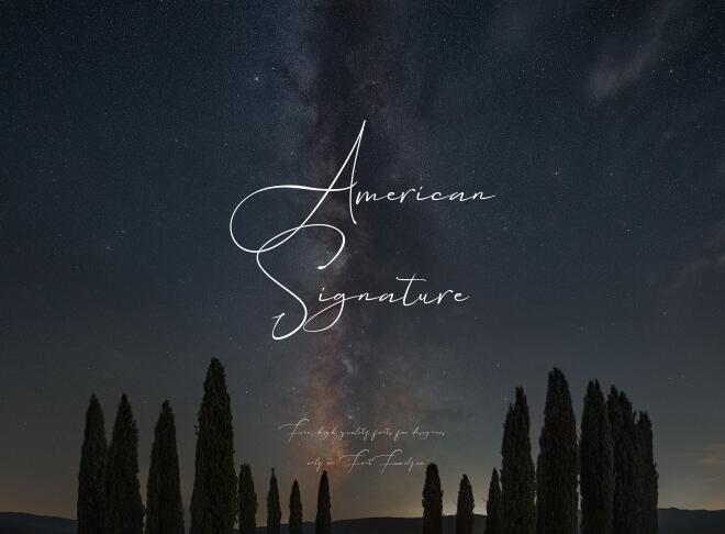 American Signature Font
