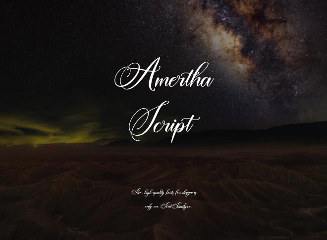 Amertha Script Font