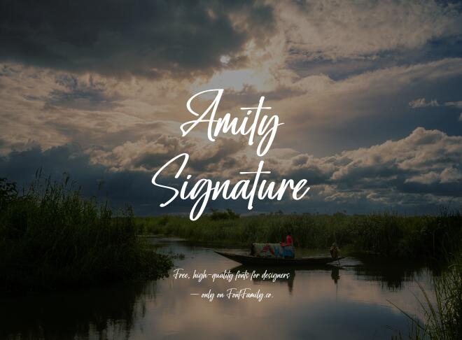Amity Signature Font