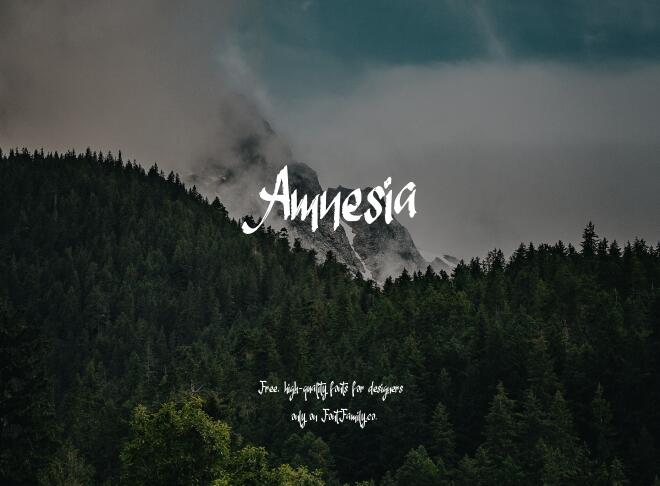 Amnesia Font