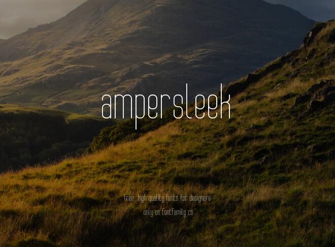 Ampersleek Font