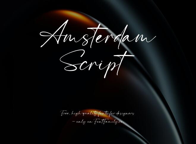 Amsterdam Script Font