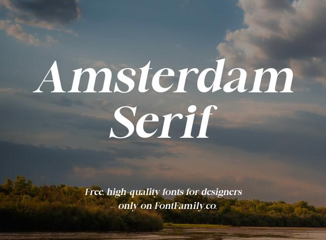 Amsterdam Serif Font