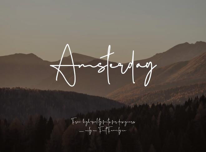 Amsterday Font