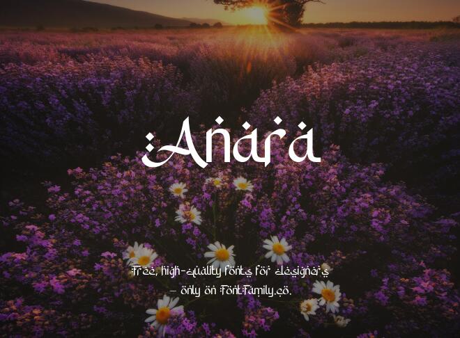 Anara Font