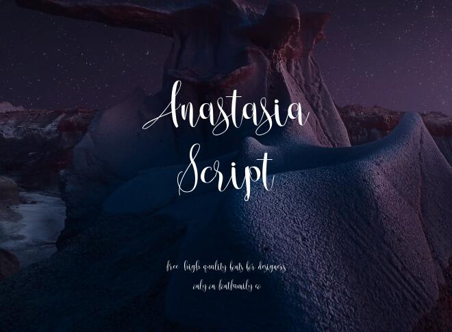 Anastasia Script Font