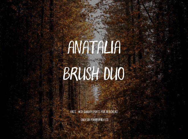 Anatalia Brush Duo Font