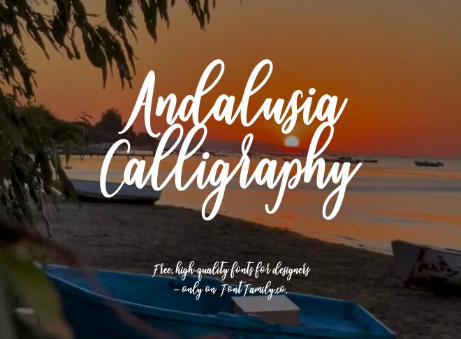 Andalusia Calligraphy Font