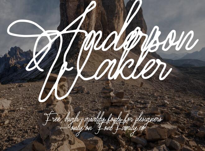 Anderson Wakler Font