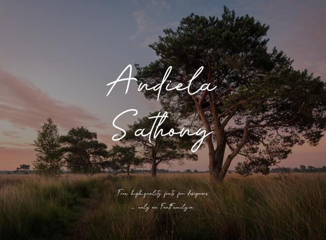 Andiela Sathony Font