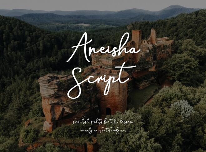 Aneisha Script Font