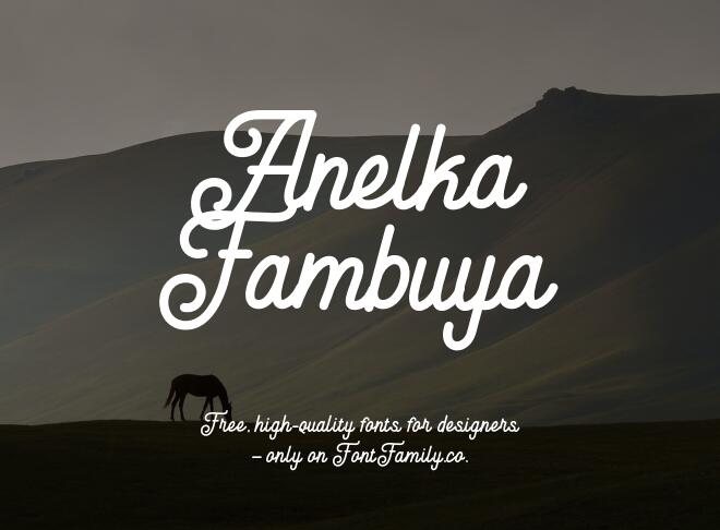 Anelka Fambuya Font