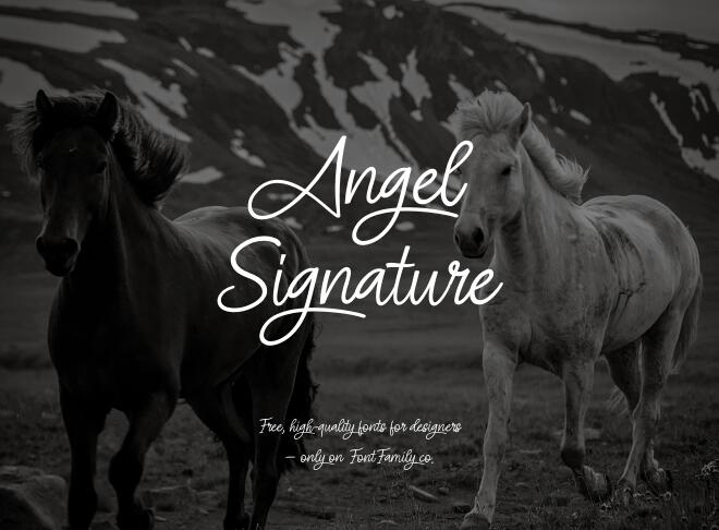 Angel Signature Font