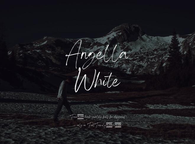 Angella White Font