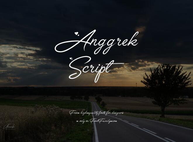 Anggrek Script Font