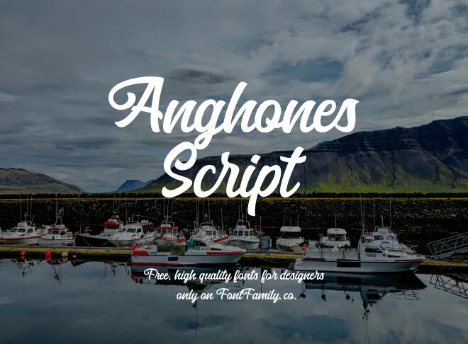 Anghones Script Font