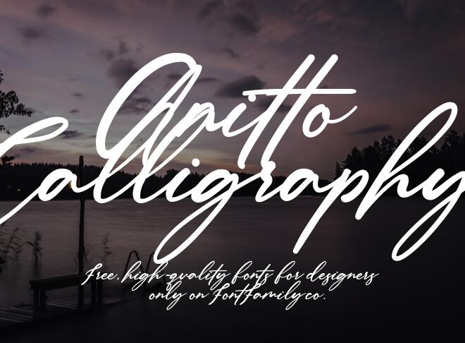 Anitto Calligraphy Font
