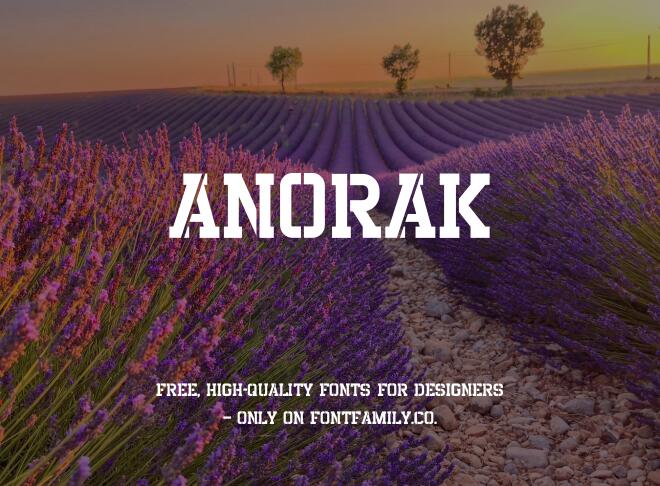 Anorak Font