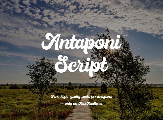 Antaponi Script Font