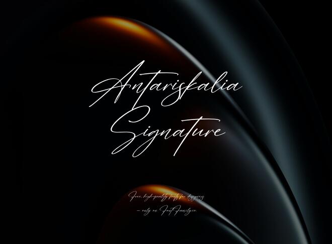 Antariskalia Signature Font