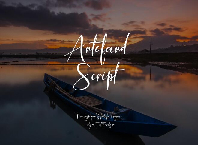 Antefand Script Font
