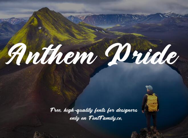 Anthem Pride Font