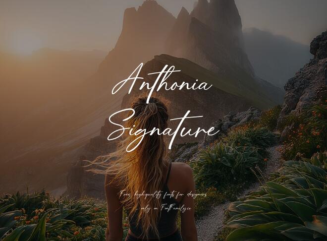 Anthonia Signature Font