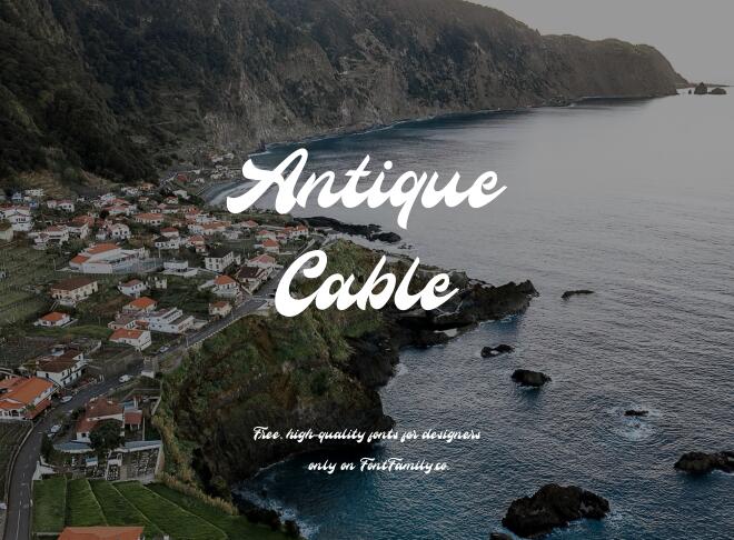 Antique Cable Font