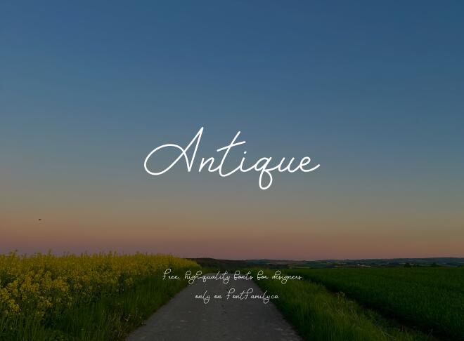 Antique Font