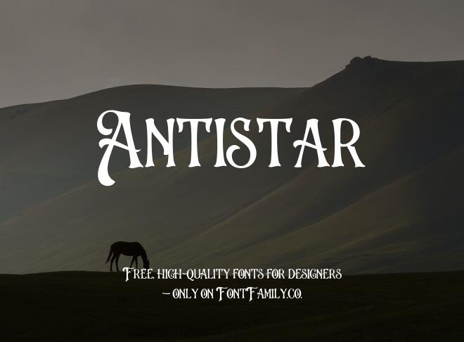 Antistar Font
