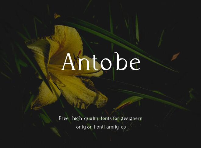 Antobe Font