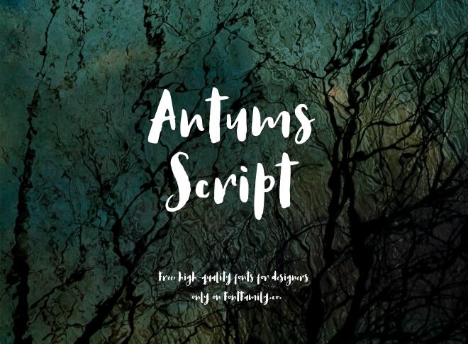 Antums Script Font