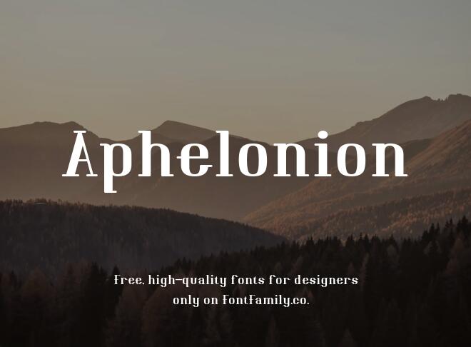 Aphelonion Font