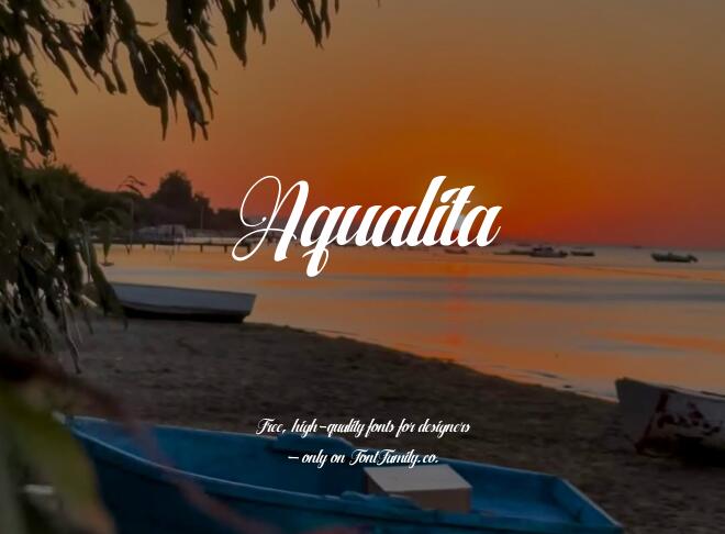 Aqualita Font
