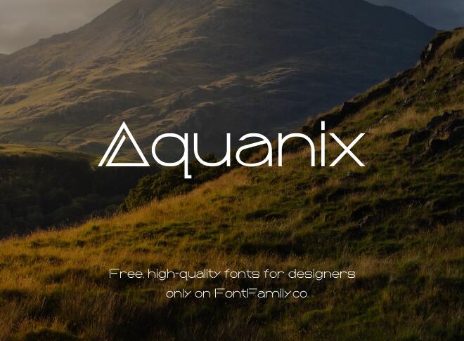 Aquanix Font