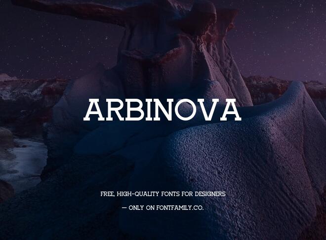 Arbinova Font