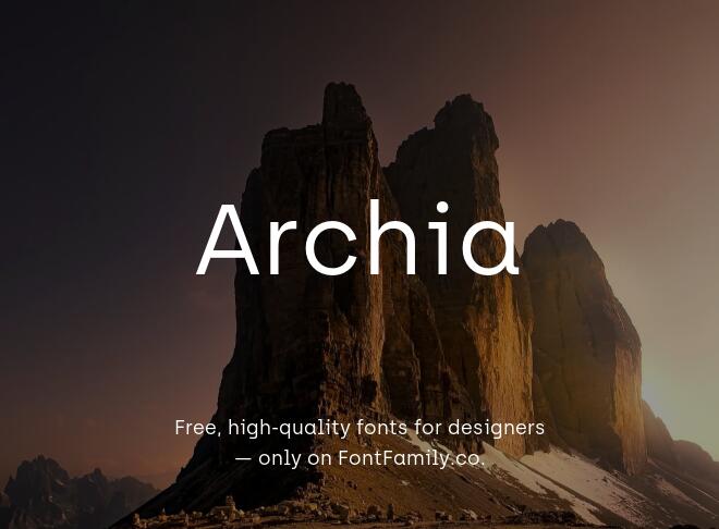 Archia Font