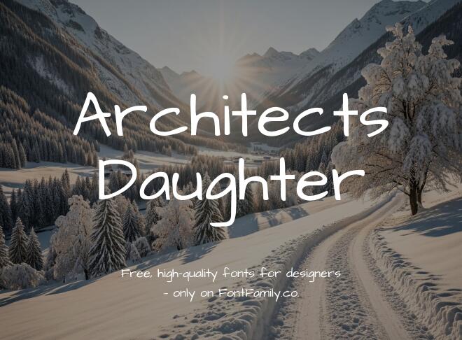 Architects Daughter Font