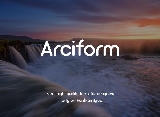 Arciform Font