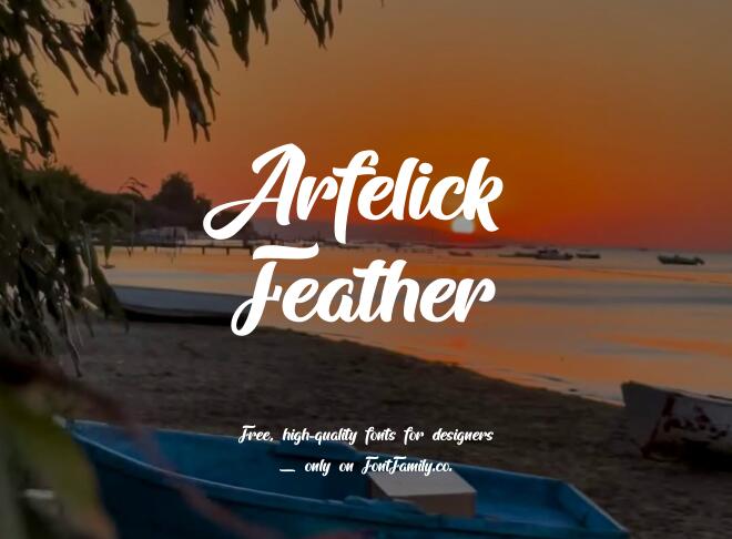 Arfelick Feather Font